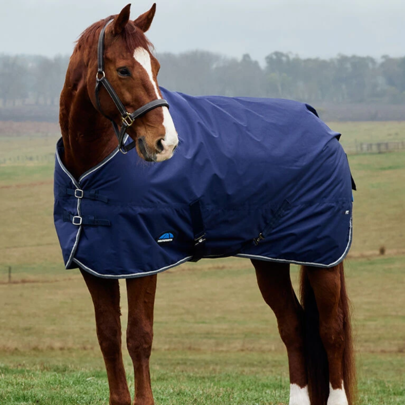 Weatherbeeta Comfitec Tyro Standard Neck 220g Turnout Rug In Navy/Charcoal-1